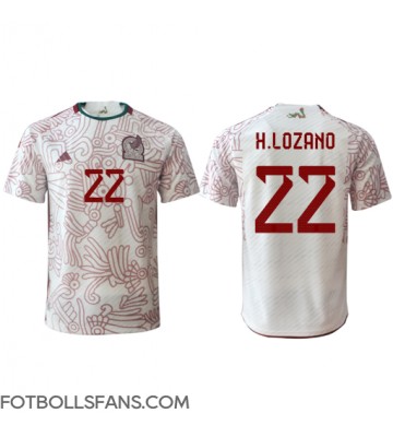 Mexiko Hirving Lozano #22 Replika Bortatröja VM 2022 Kortärmad
